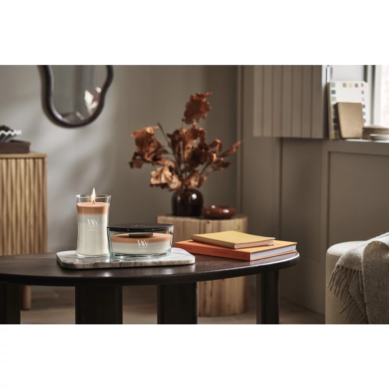 WoodWick® Café Macchiato trilogy nagy üveggyertya 610g