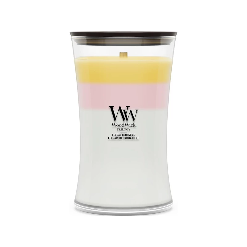 WoodWick® Floral Blossoms trilogy nagy üveggyertya 610g