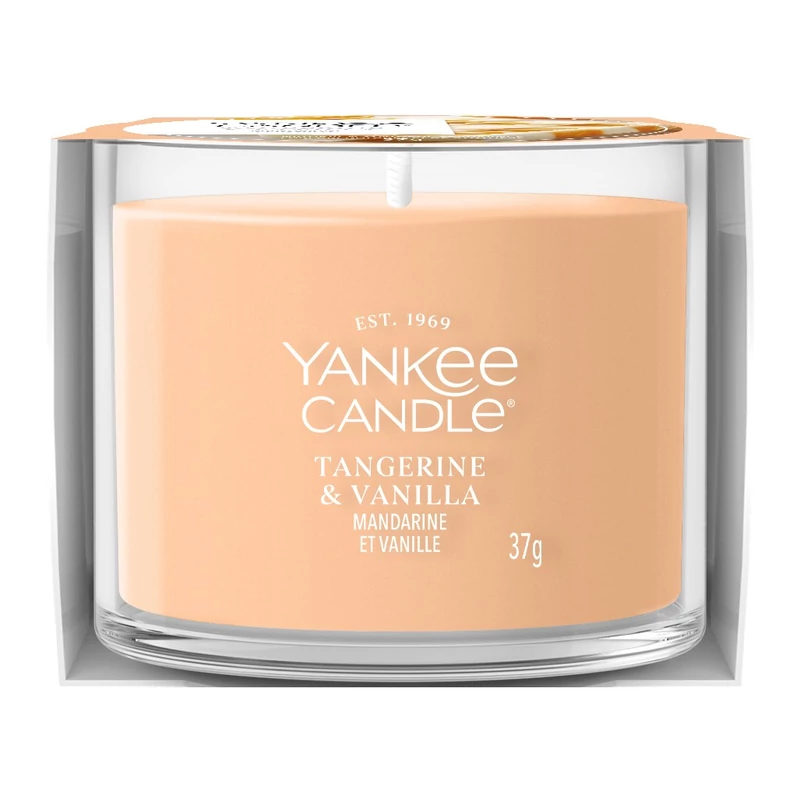 Yankee Candle® TANGERINE & VANILLA kis üveggyertya 37g