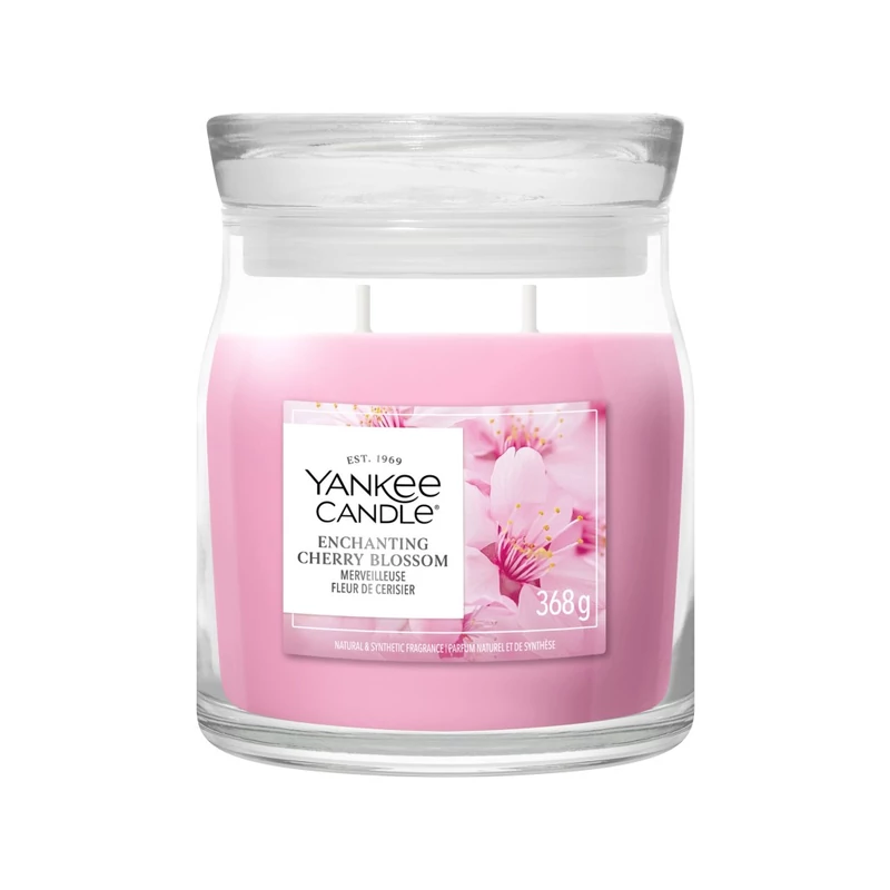 Yankee Candle® ENCHANTING CHERRY BLOSSOM közepes üveggyertya 368g