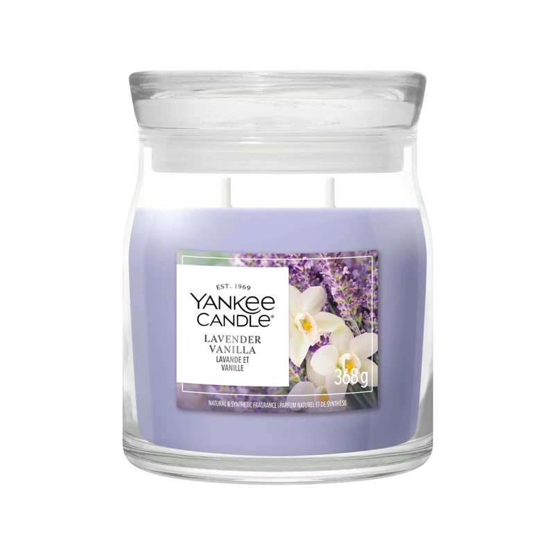 Yankee Candle® LAVENDER VANILLA közepes üveggyertya 368g