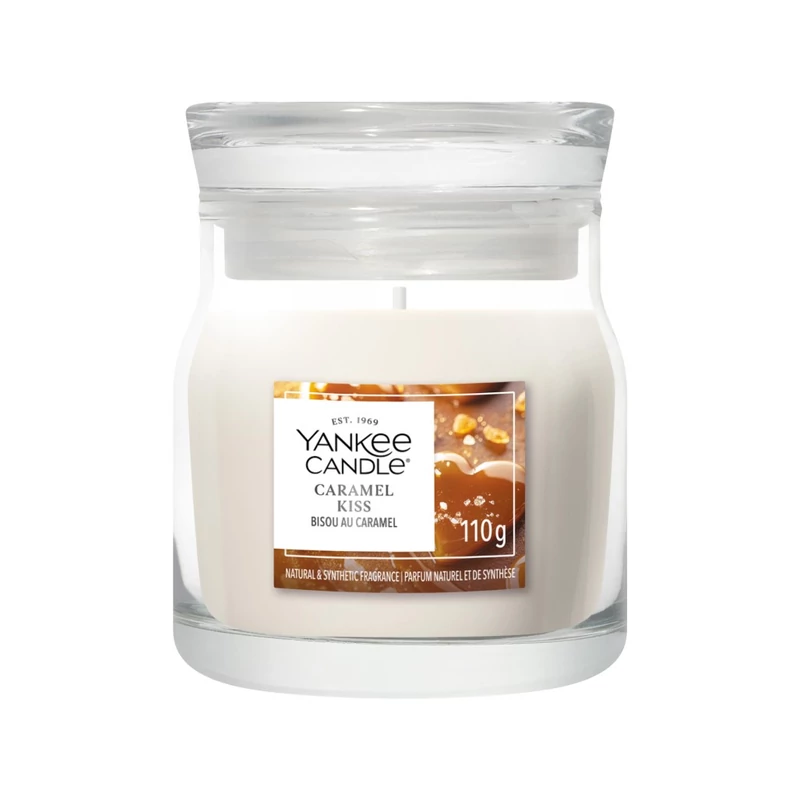 Yankee Candle® CARAMEL KISS kis üveggyertya 110g