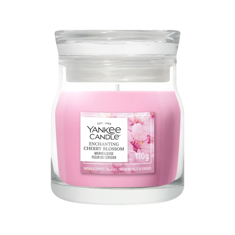Yankee Candle® ENCHANTING CHERRY BLOSSOM kis üveggyertya 110g