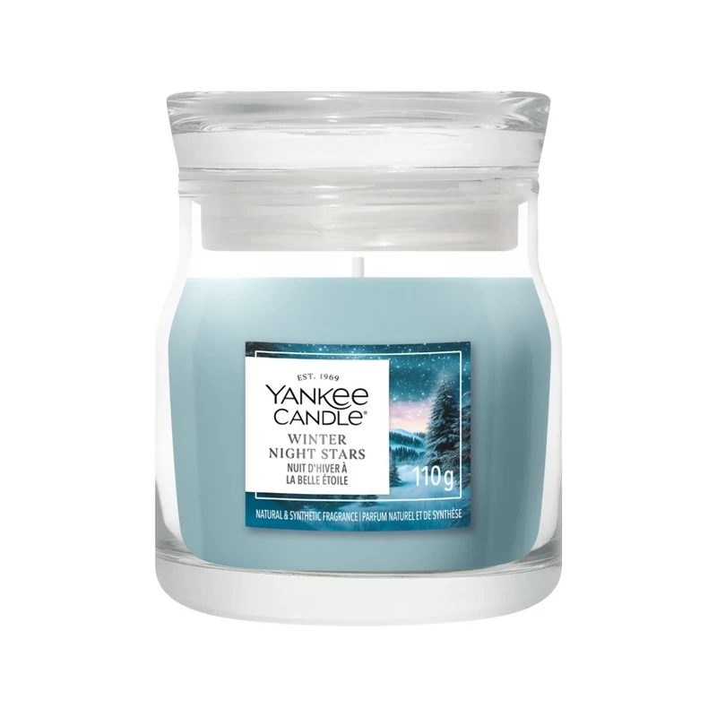 Yankee Candle® WINTER NIGHT STARS kis üveggyertya 110g