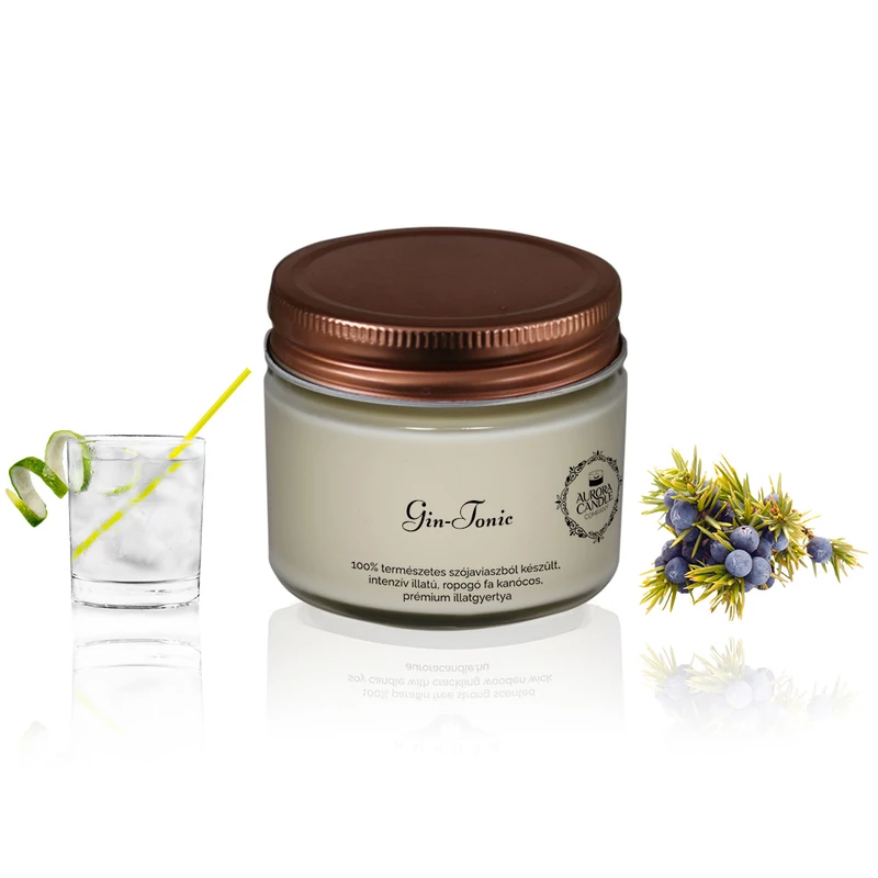 Aurora Candle gin tonic vintage illatgyertya 140g