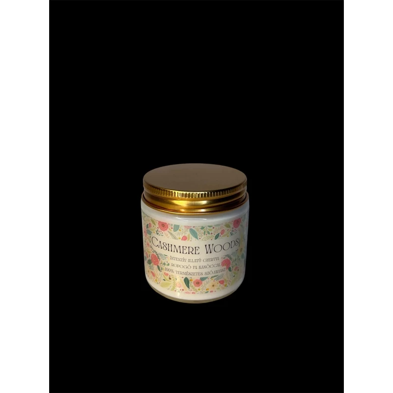 LIZen Candle Cashmere Woods - Kézműves szójagyertya (100g)