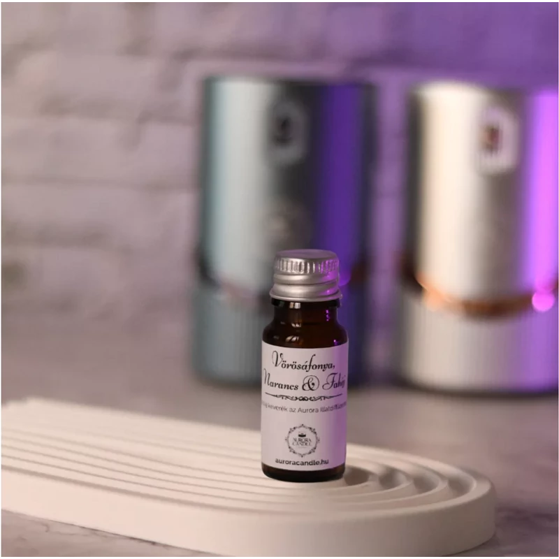 AURORA CANDLE Vörösáfonya, Narancs & Fahéj  - ILLATOLAJ ILLATDIFFÚZORHOZ 10ML