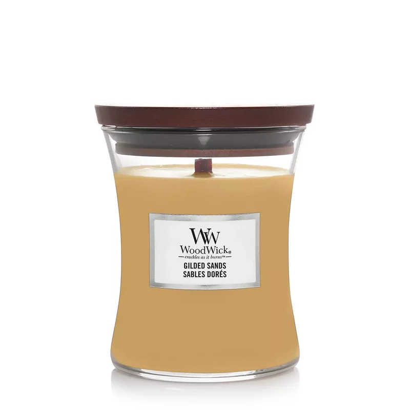WOODWICK® GILDED SANDS KÖZEPES ÜVEGGYERTYA 275g