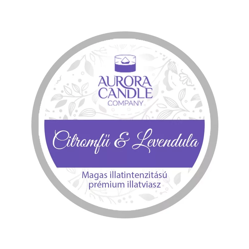 Aurora Candle Citromfű & Levendula mini illatviasz