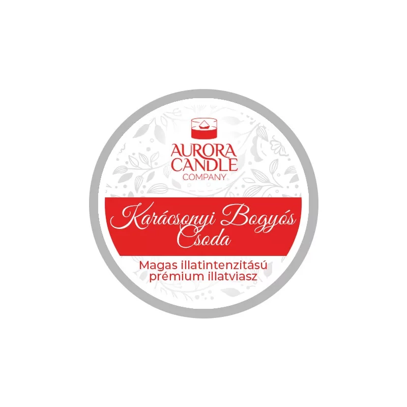 Aurora Candle Karácsonyi Bogyós Csoda mini illatviasz