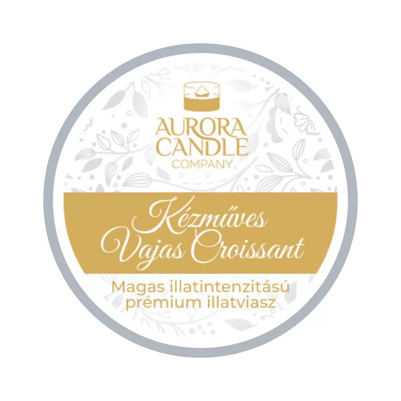 Aurora Candle Kézműves Vajas Croissant mini illatviasz
