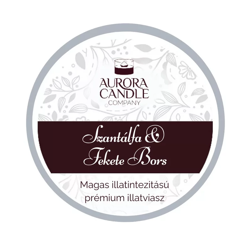 Aurora Candle szantálfa & feketebors mini illatviasz
