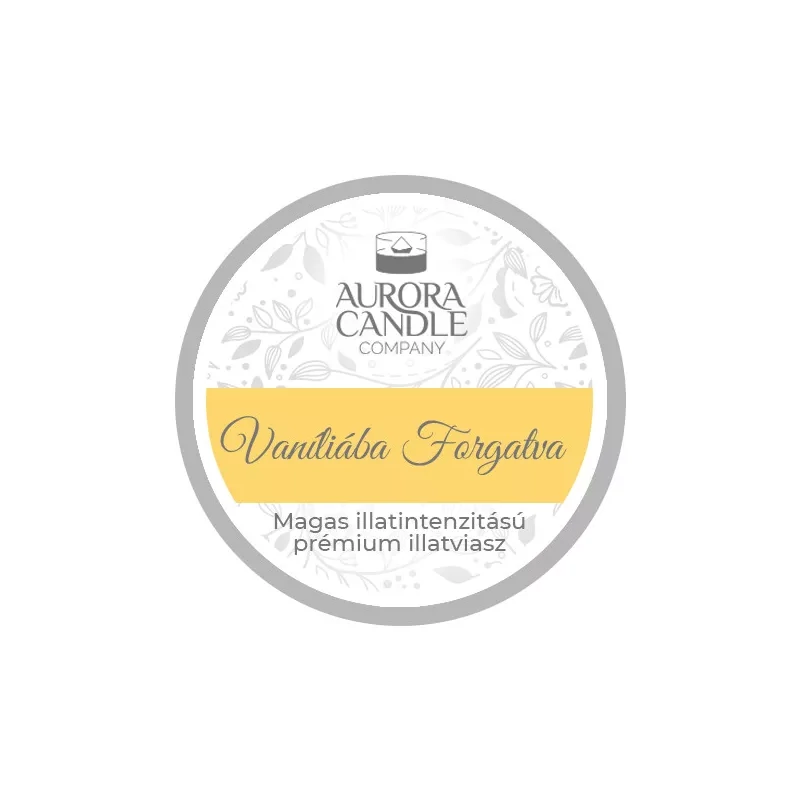Aurora Candle Vaníliába Forgatva mini illatviasz