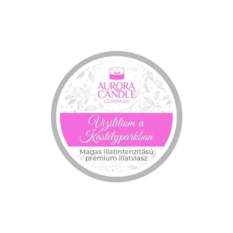Aurora Candle  Vízililiom a Kastélyparkban mini illatviasz