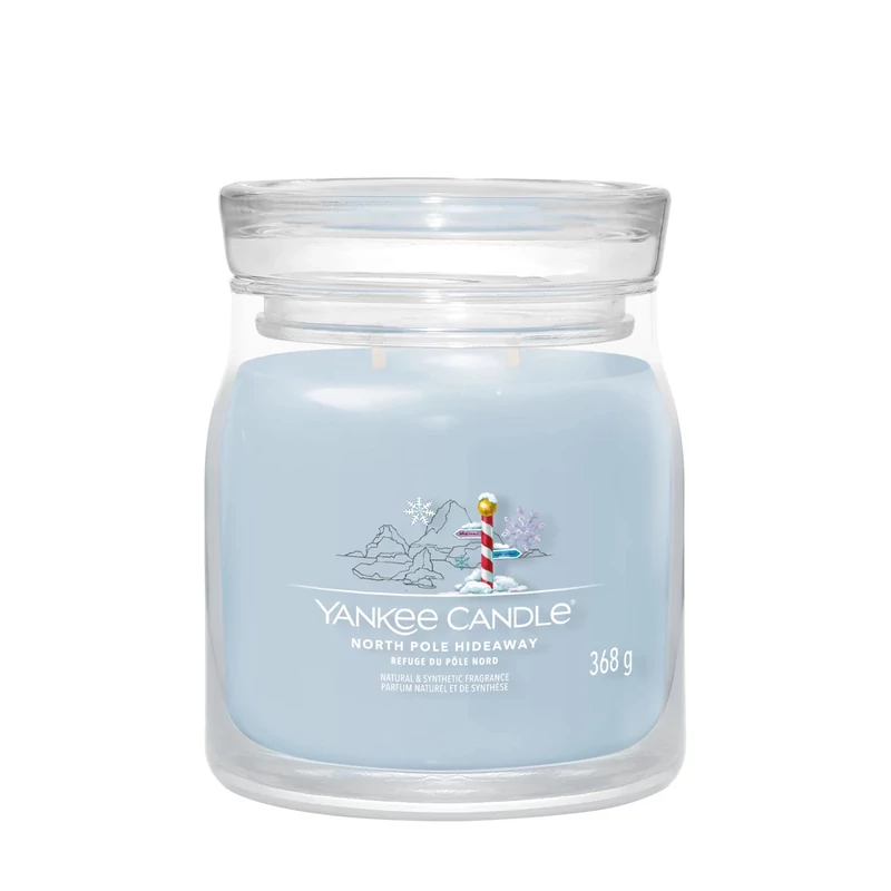 Yankee Candle® North Pole Hideaway közepes üveggyertya