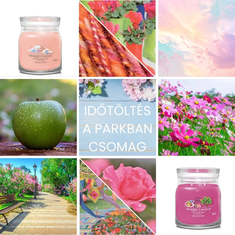 Yankee Candle időtöltés a parkban csomag közepes gyertyából