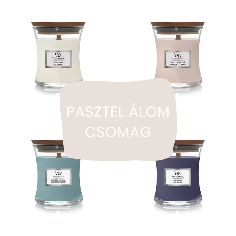 WoodWick® pasztell csomag kis gyertyákból