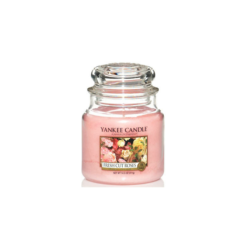 Yankee Candle® Fresh Cut Roses közepes üveggyertya