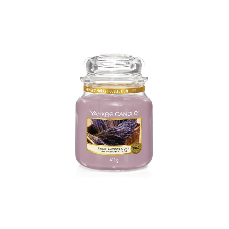 Yankee Candle® Dried Lavender &amp; Oak közepes üveggyertya