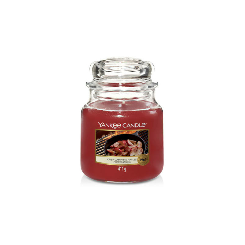Yankee Candle® Crisp Campfire Apples közepes üveggyertya