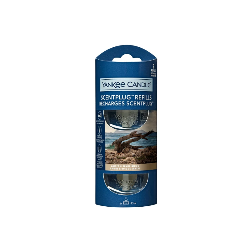 Yankee Candle® Amber & Sandalwood elektromos légfrissítő utántöltő (2 db)