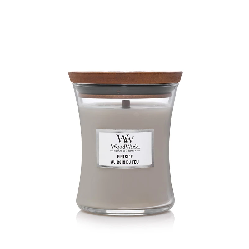 WoodWick® Fireside közepes üveggyertya