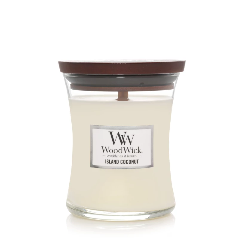 WoodWick® Island Coconut közepes üveggyertya