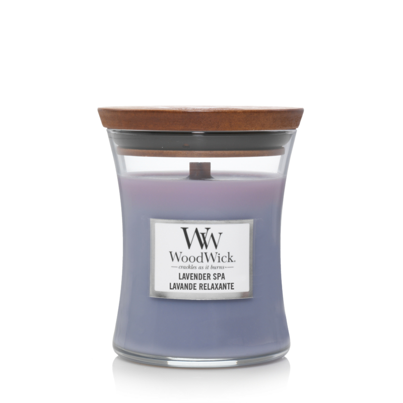 WoodWick® Lavender Spa közepes üveggyertya
