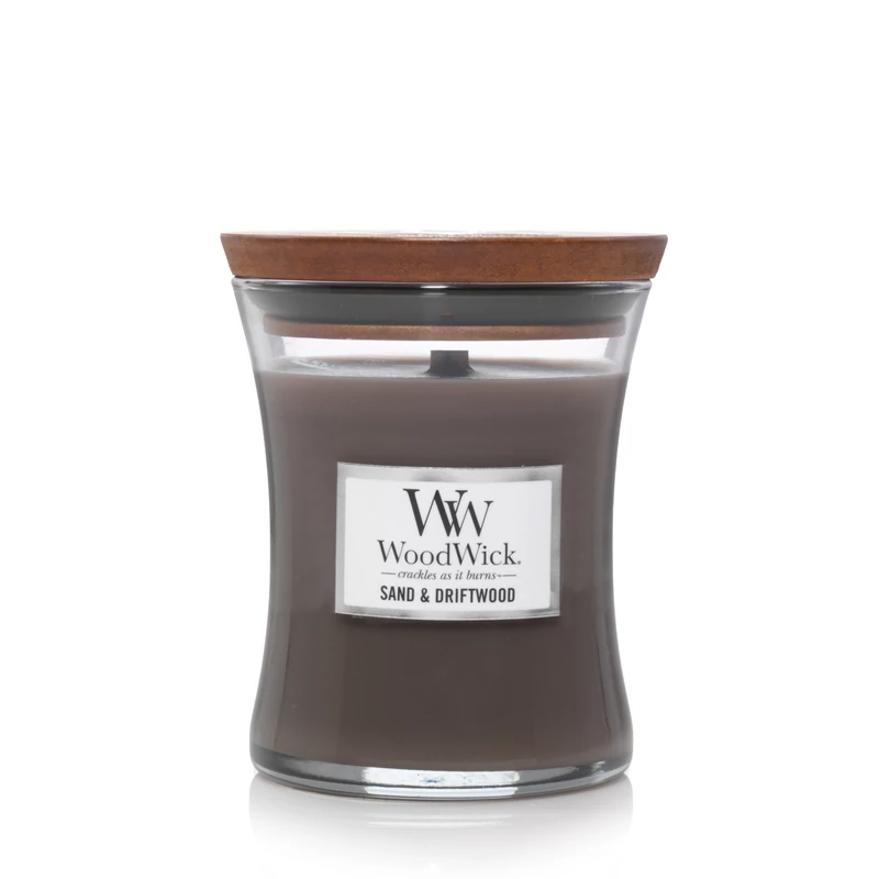 WoodWick® Sand &amp; Driftwood közepes üveggyertya