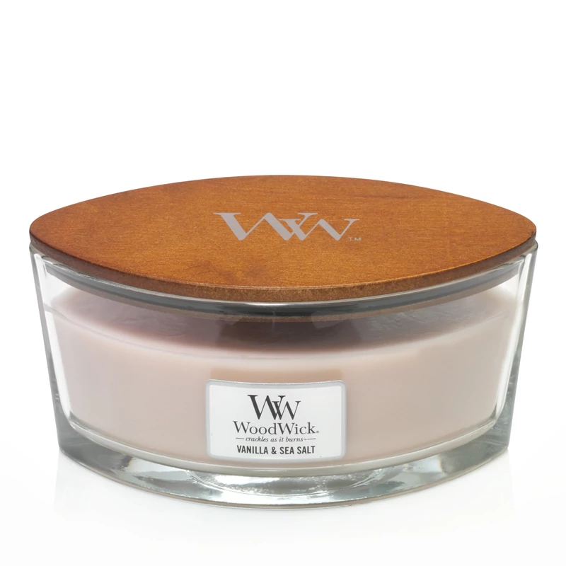 WoodWick® Vanilla &amp; Sea Salt hajógyertya