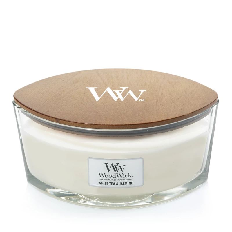 WoodWick® White Tea &amp; Jasmine hajógyertya