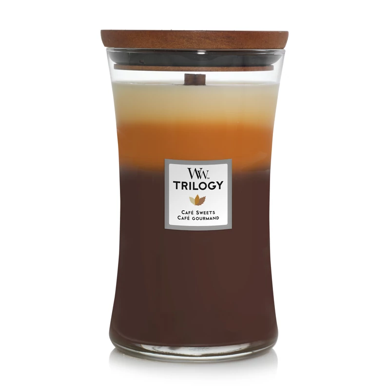 WoodWick® Café Sweets Trilogy nagy üveggyertya
