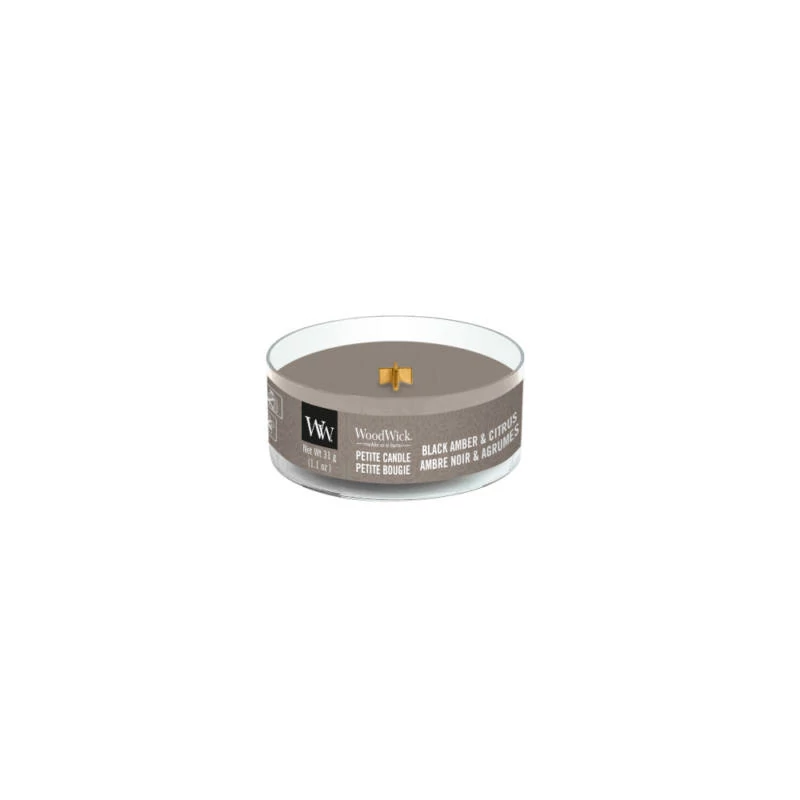 WoodWick® Black Amber &amp; Citrus mintagyertya
