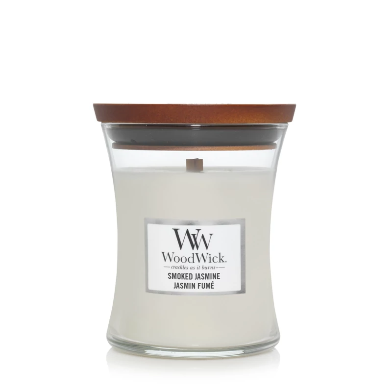 WoodWick® Smoked Jasmine közepes üveggyertya