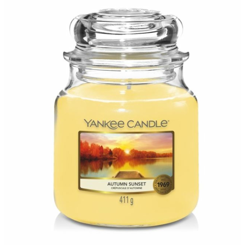 Yankee Candle® Autumn Sunset közepes üveggyertya