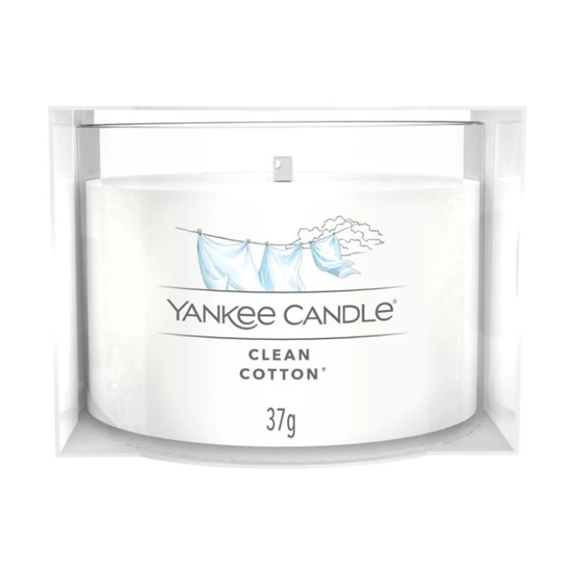 Yankee Candle® Clean Cotton kis üveggyertya 37g