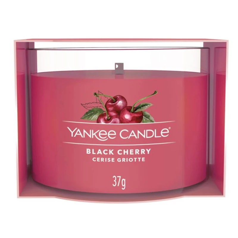 Yankee Candle® Black Cherry kis üveggyertya 37g