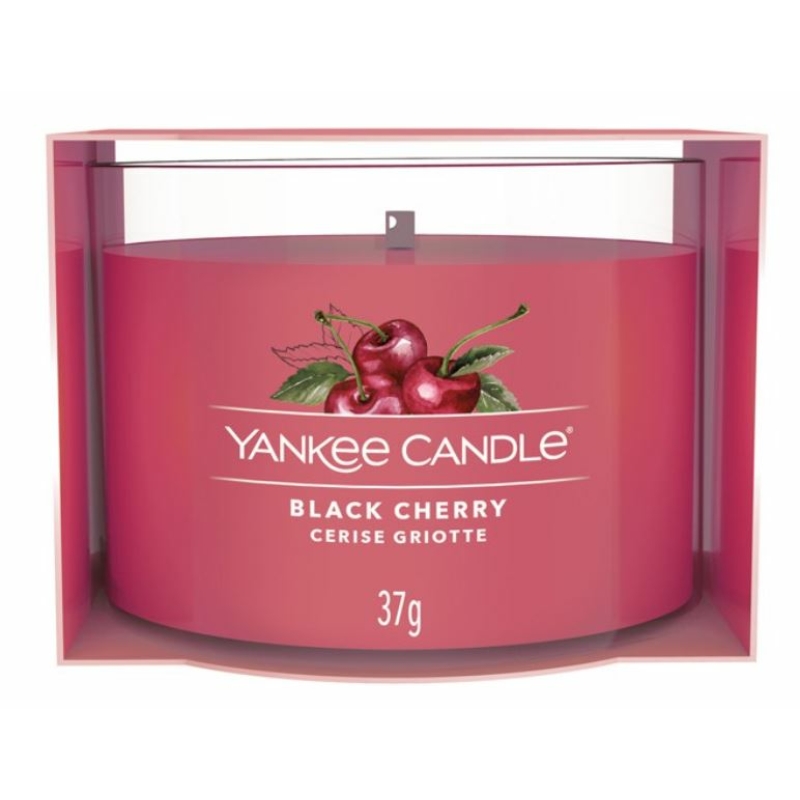 Yankee Candle® Black Cherry üveg mintagyertya