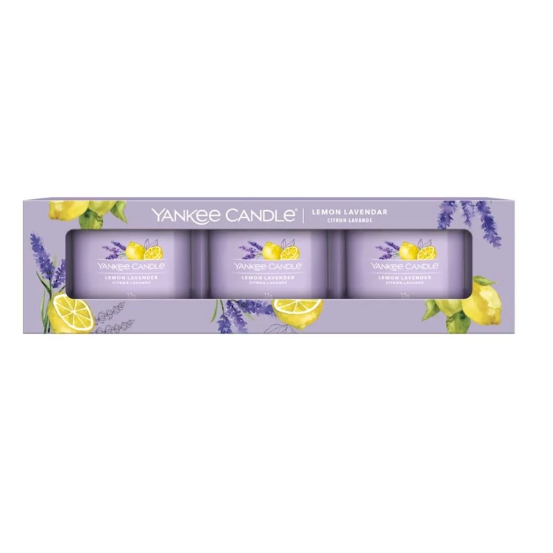 Yankee Candle® Lemon Lavender kis üveggyertya szett 3x37g