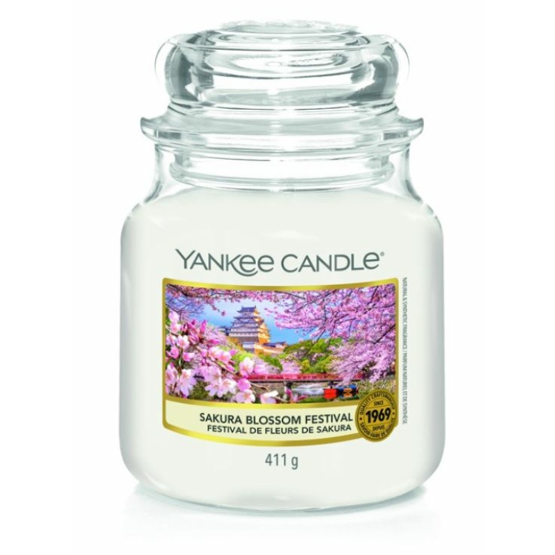 Yankee Candle® Sakura Blossom Festival közepes üveggyertya
