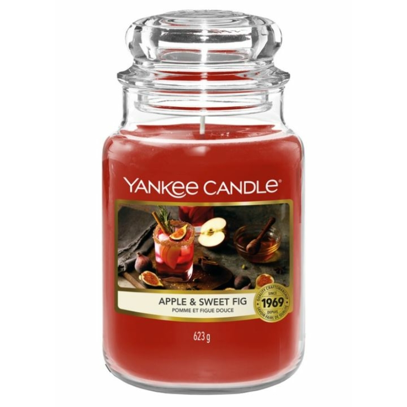 Yankee Candle® Apple & Sweet Fig nagy üveggyertya