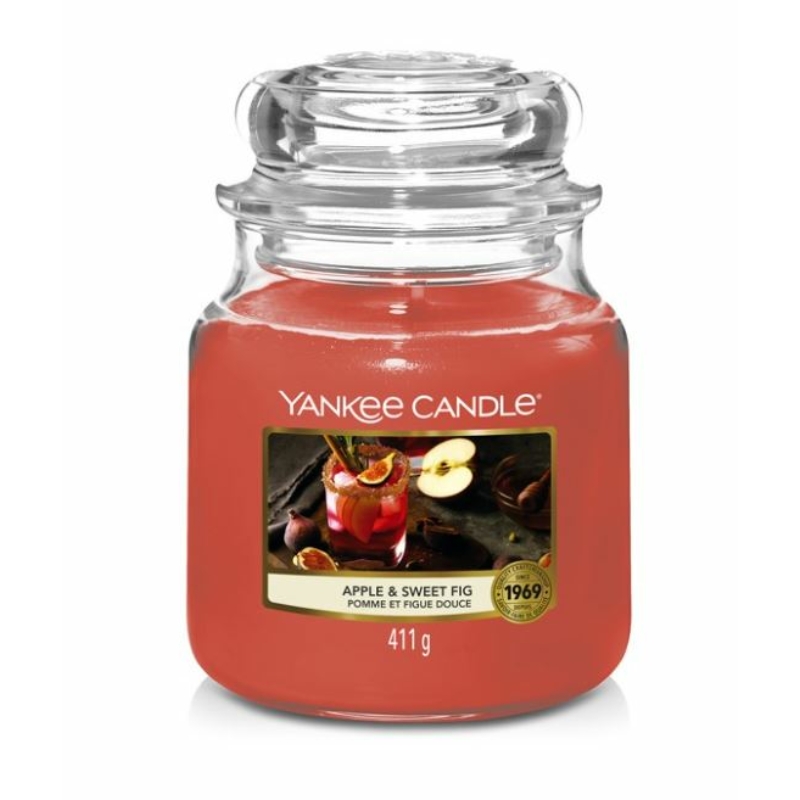Yankee Candle® Apple & Sweet Fig közepes üveggyertya