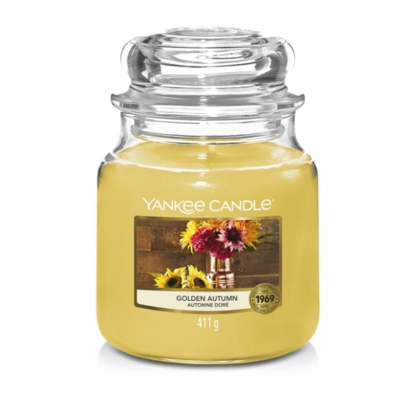 Yankee Candle® Golden Autumn közepes üveggyertya