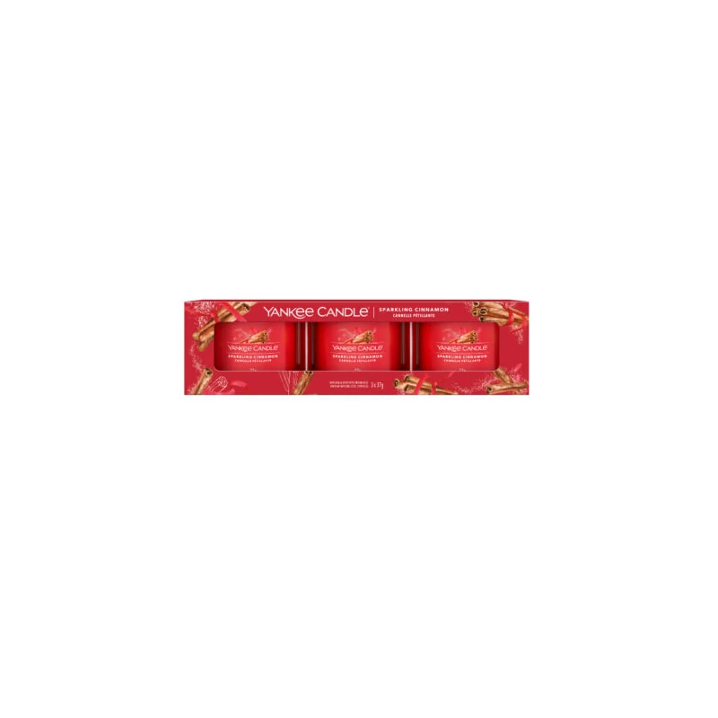 Yankee Candle® Sparkling Cinnamon kis üveggyertya szett