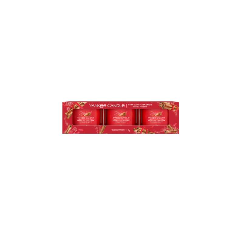 Yankee Candle® Sparkling Cinnamon kis üveggyertya szett