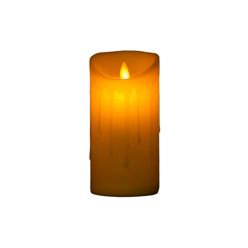 Emocio LED gyertya táncoló lánggal, krémszínű, 75x150 mm