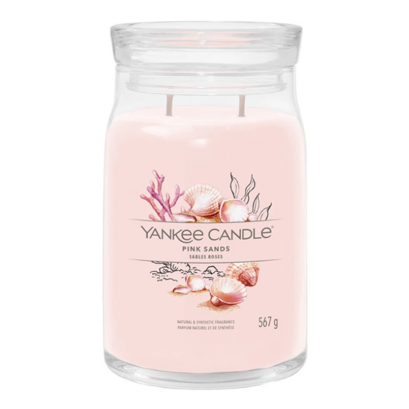 Yankee Candle® Pink sands nagy üveggyertya 567g
