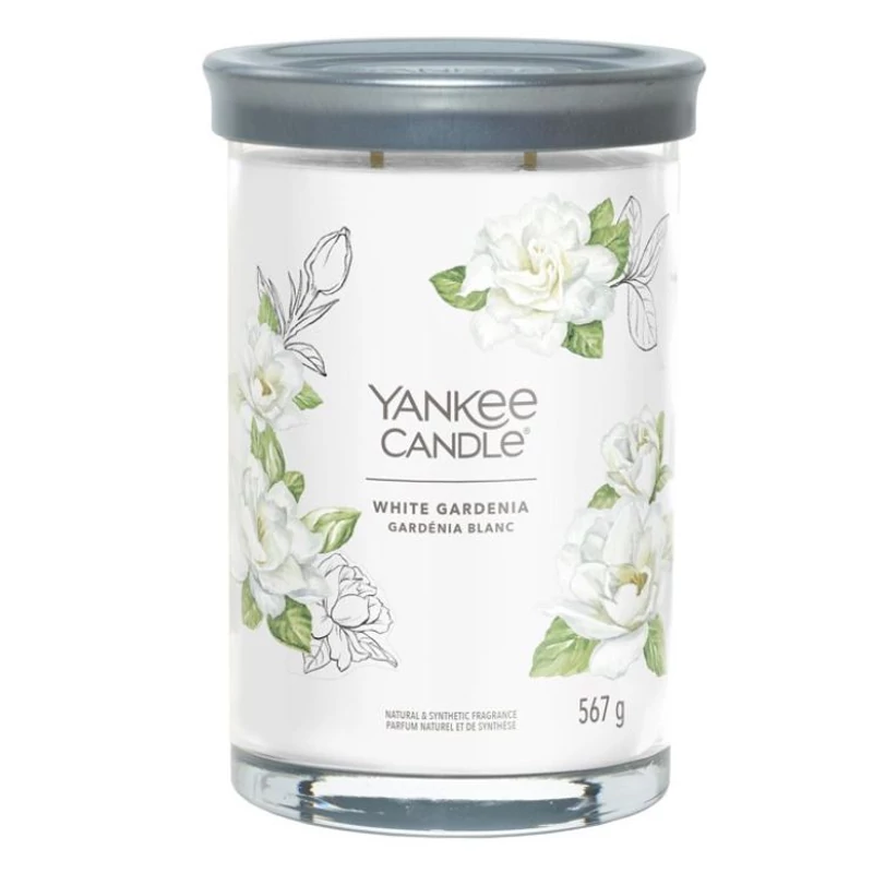 Yankee Candle® White Gardenia Tumbler nagy üveggyertya 567g