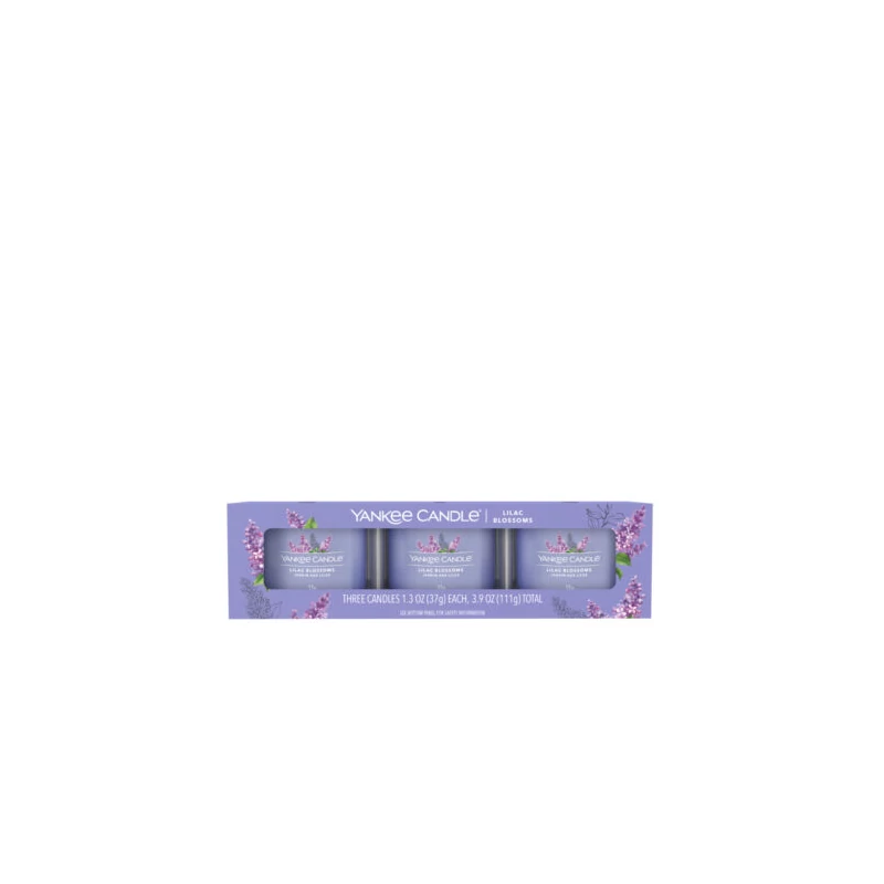 Yankee Candle® Lilac Blossoms kis üveggyertya szett 3x37g