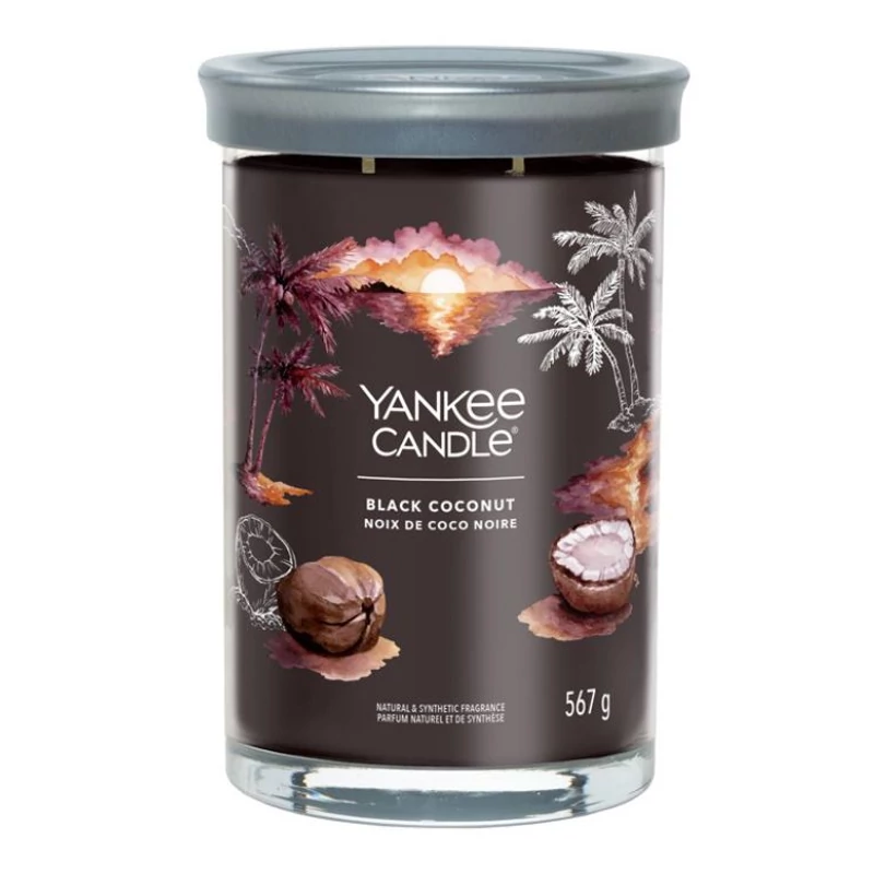 Yankee Candle® Black Coconut Tumbler nagy üveggyertya 567g